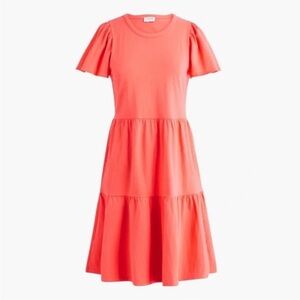 J. CREW FACTORY Tiered Coral Dress